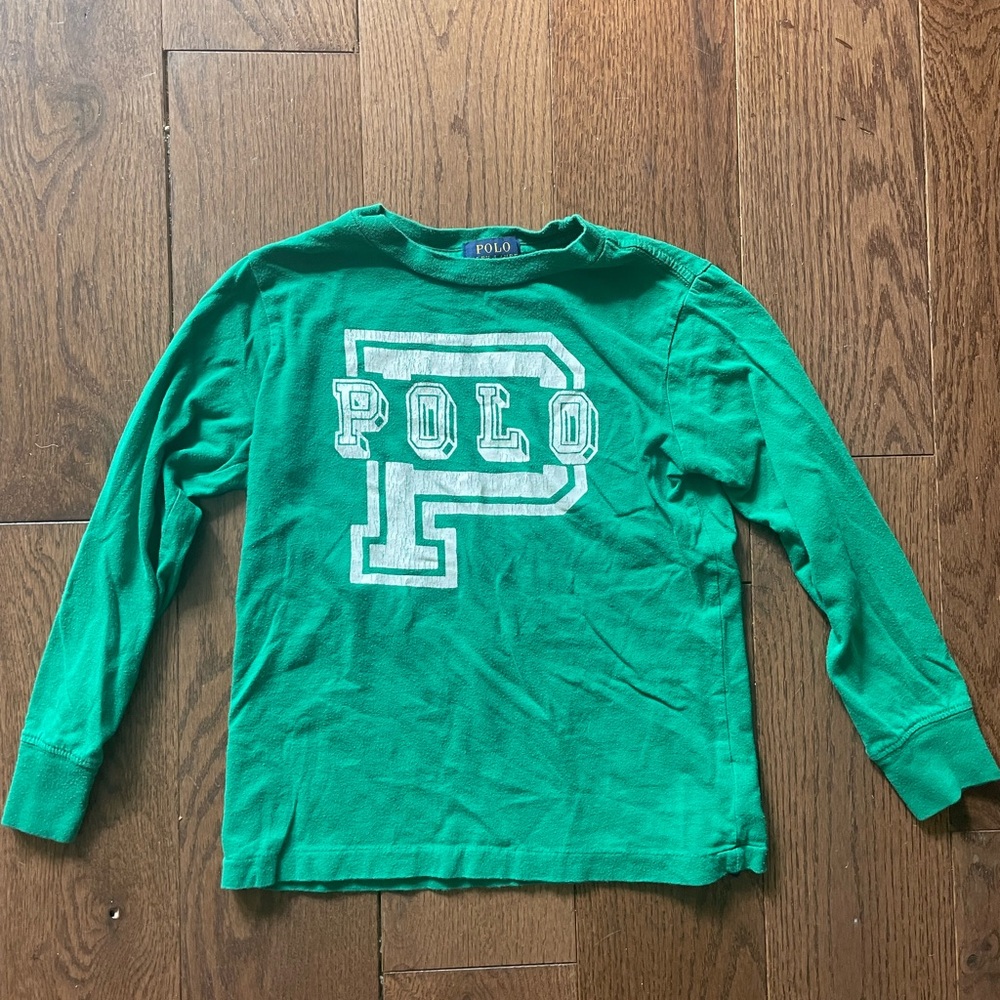 Polo by Ralph Lauren Green Long Sleeve Tee
